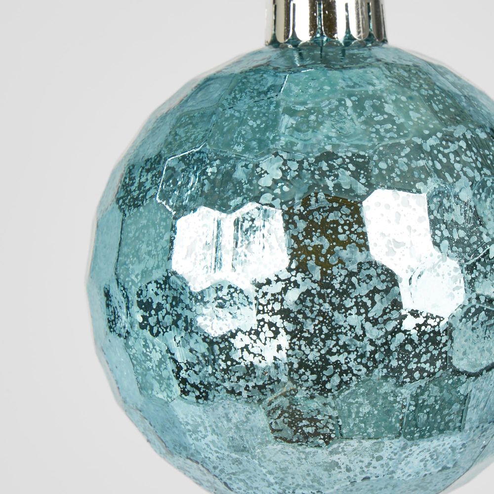 Glist Bauble (Set Of 4) Light Blue