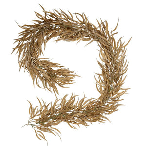 Glitter Eucalyptus Garland Gold