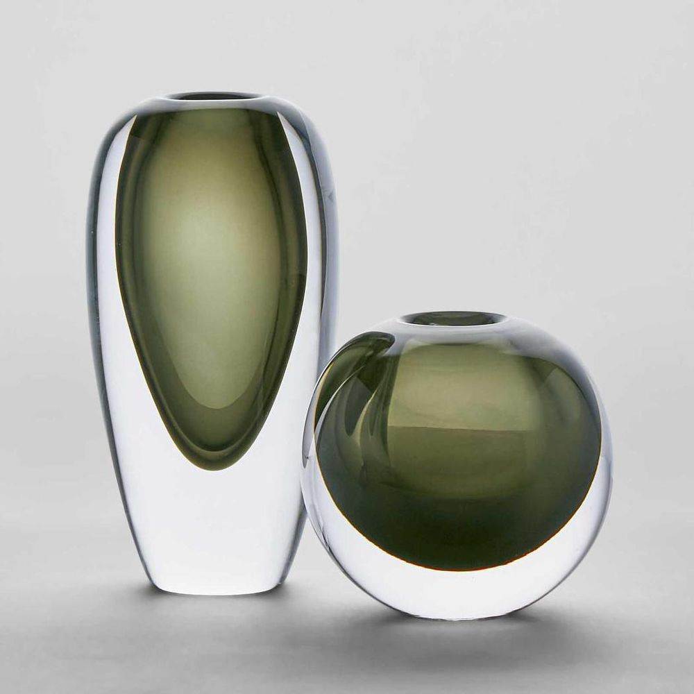 Jaylen Vase Round Smoke
