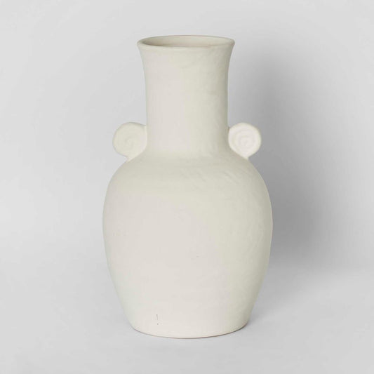 Cleo Vase White Medium