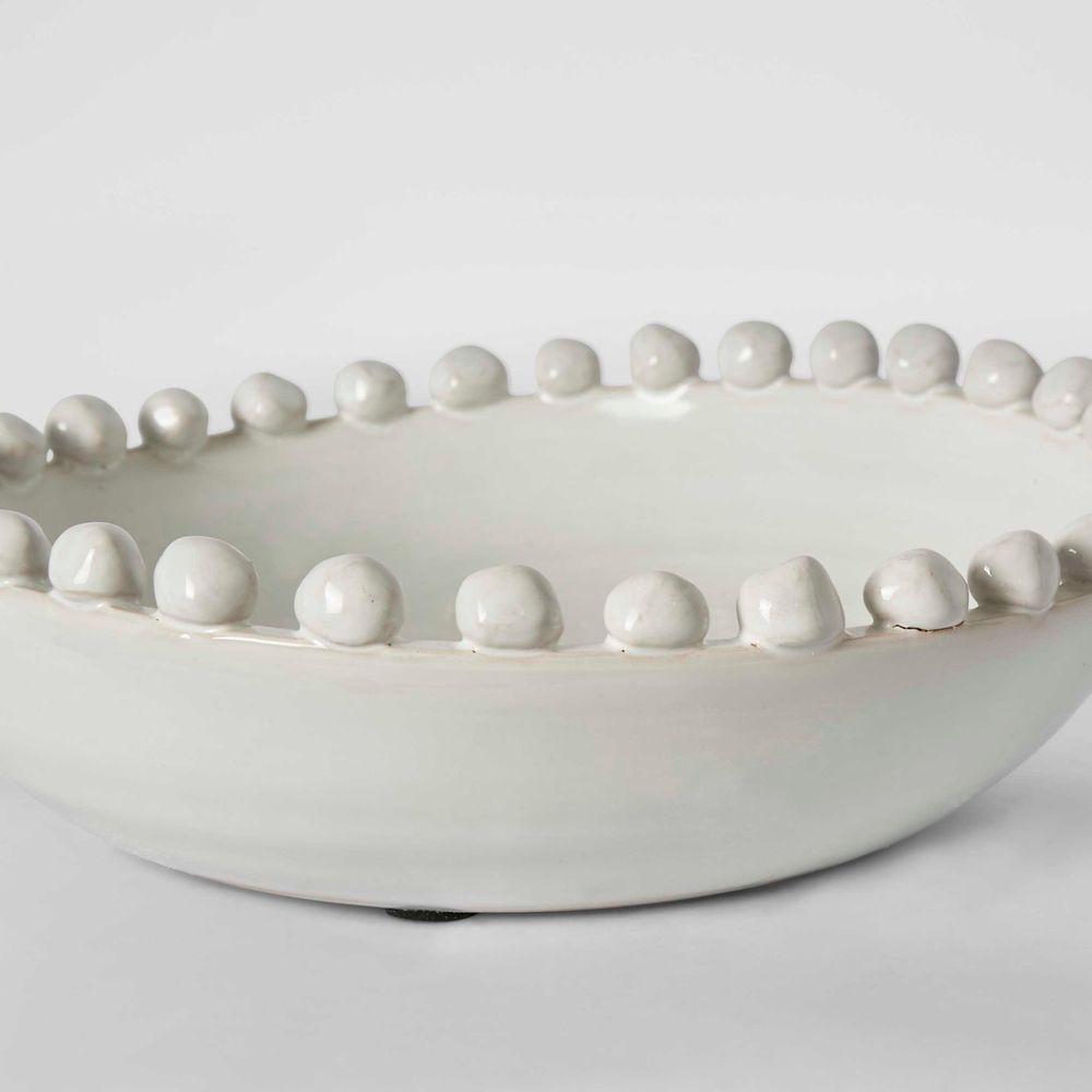 Frida Terracotta White Bowl Small