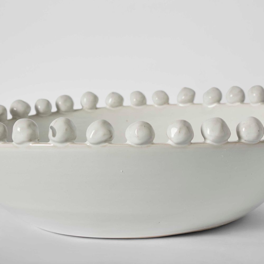 Frida Terracotta White Bowl Large