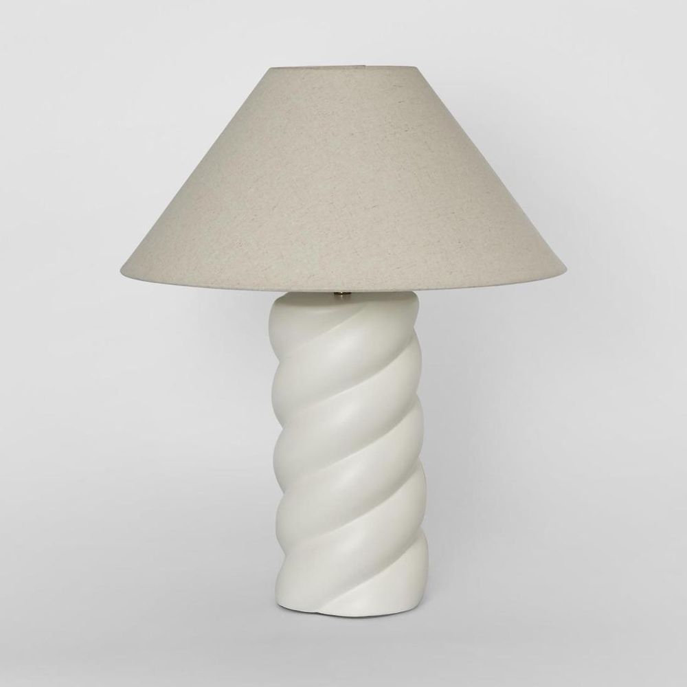 Twist Column Lamp & Shade