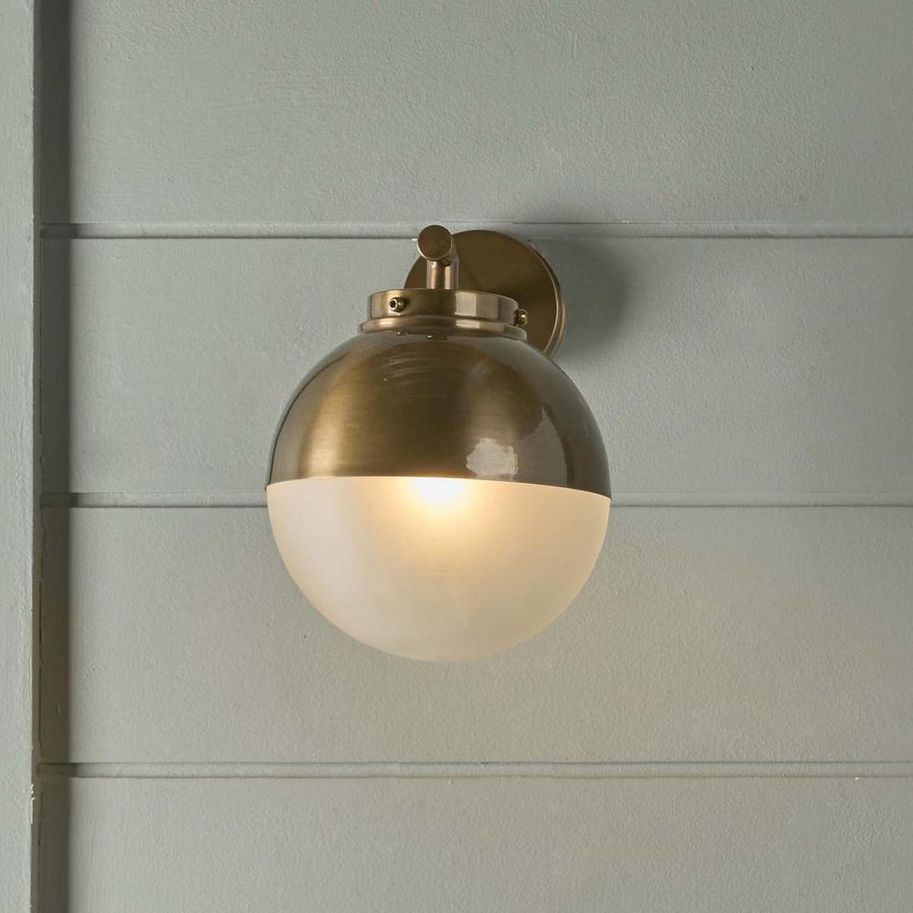 Carrington Outdoor Wall Light Antique Brass