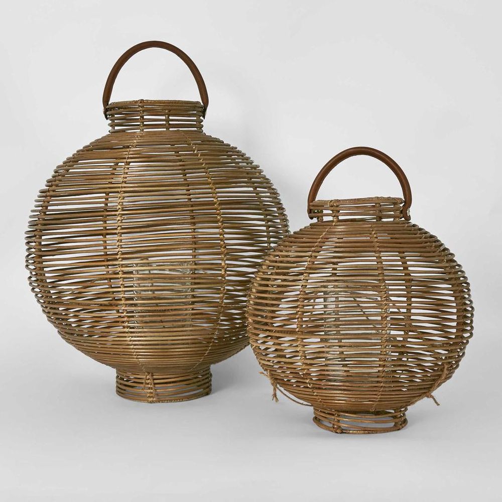 Eva Rattan Lantern Large