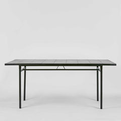 Sheffield Iron/Tiled Dining Table Black -Outdoor