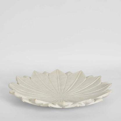 Perin Marble Flower Bowl Large White