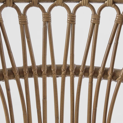 Cayman Rattan Hamptons Barstool Natural W/Cream Cushions & Footrest