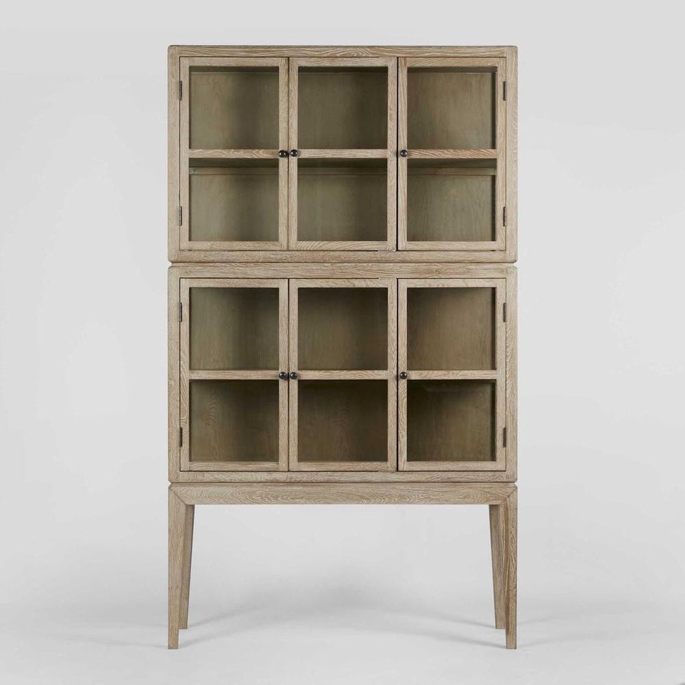 Columbus Oak 6 Door Cabinet