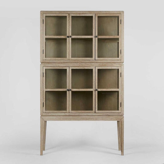 Columbus Oak 6 Door Cabinet