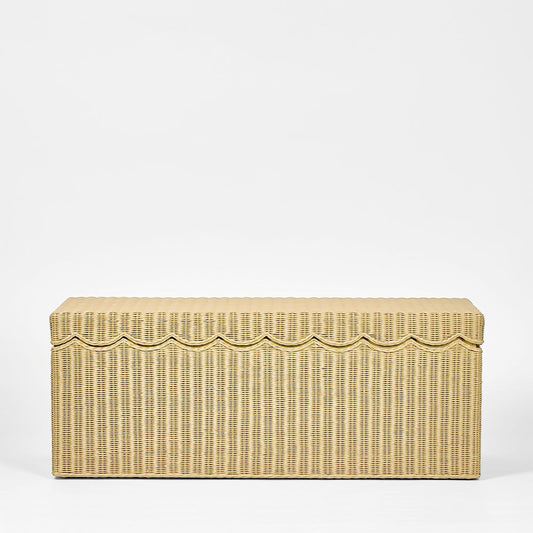 Belle Rattan Storage Bench Natural