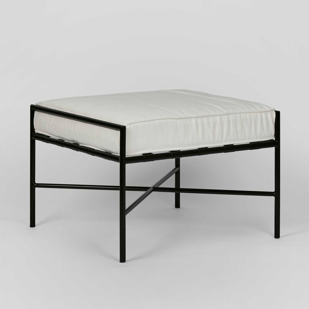 Sheffield Iron Ottoman -Outdoor