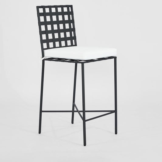 Sheffield Iron Bar Chair With Cushion -Outdoor