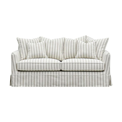 Slip Cover Only - Noosa Hamptons 2.5 Seat Sofa Natural Stripe