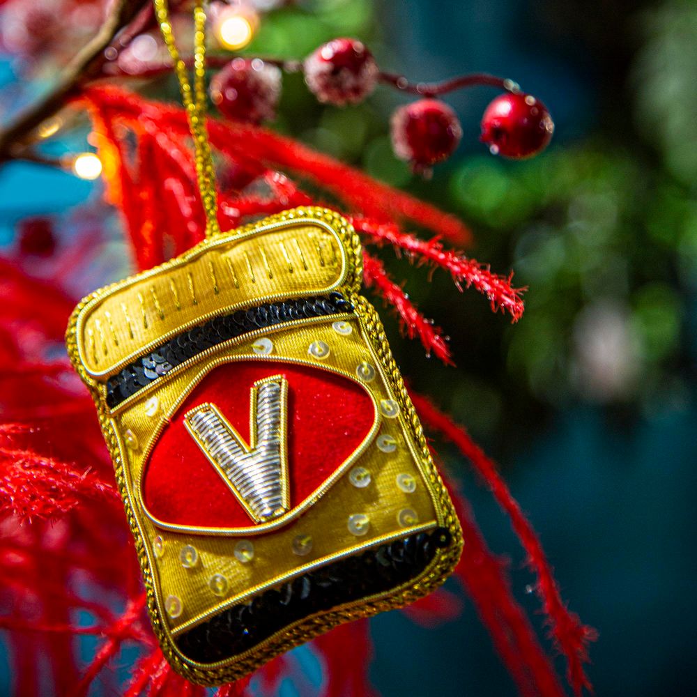 Vegemite Sequin Tree Decoration