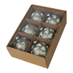 Tiffany Ginko Boxed Set Of 6 Baubles