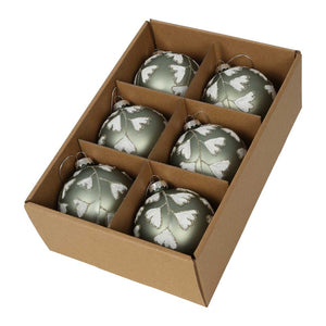 Tiffany Ginko Boxed Set Of 6 Baubles