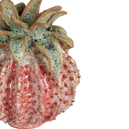 Pineapple Ceramic Sculpture Small Strawberry Pink