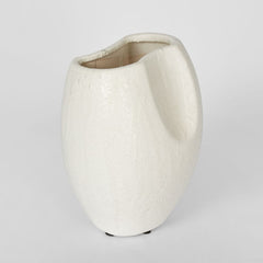 Scallop Vase Medium White