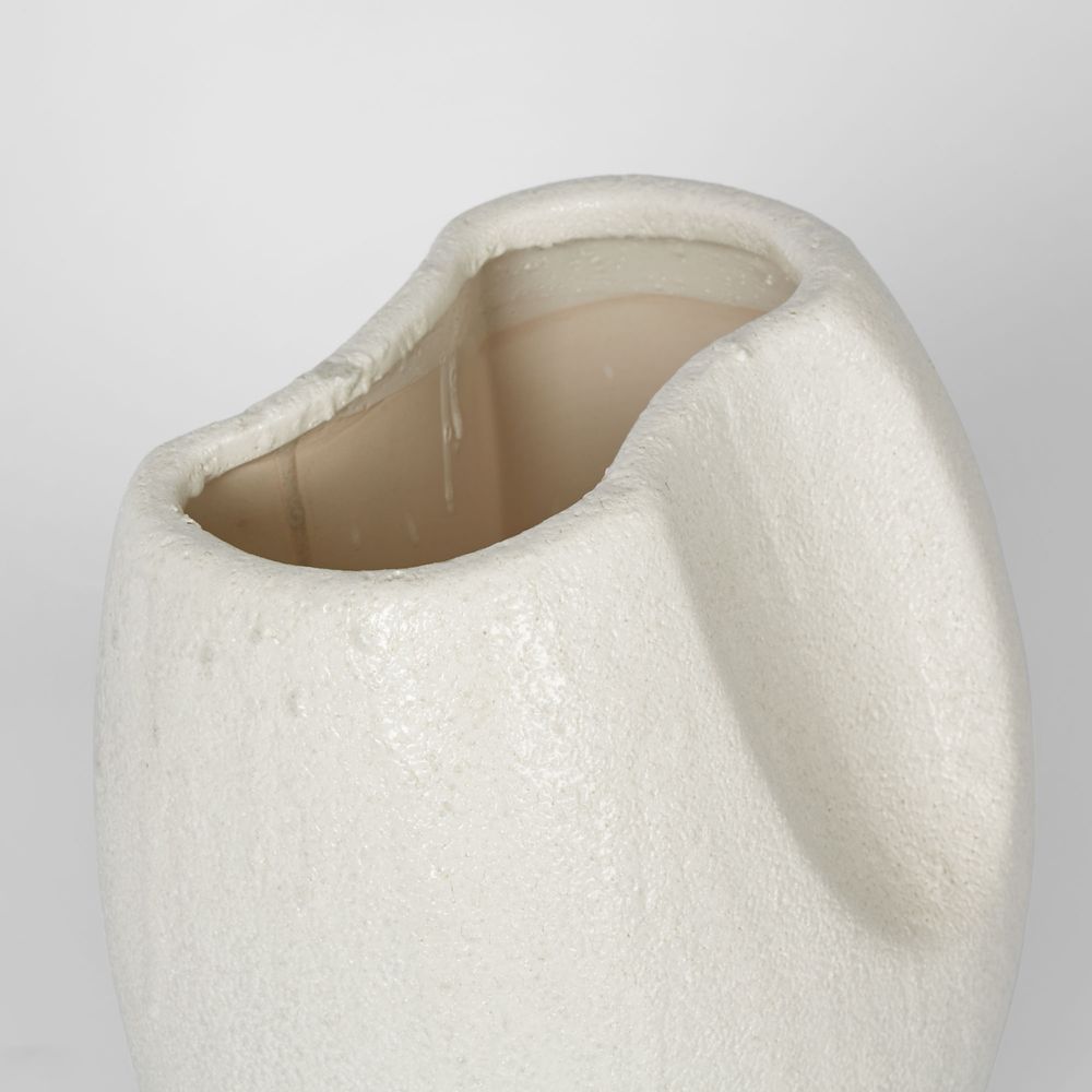 Scallop Vase Medium White