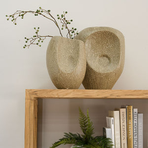 Scallop Vase Medium Olive