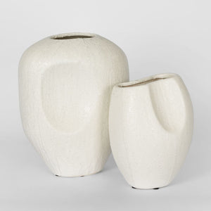 Scallop Vase Large White