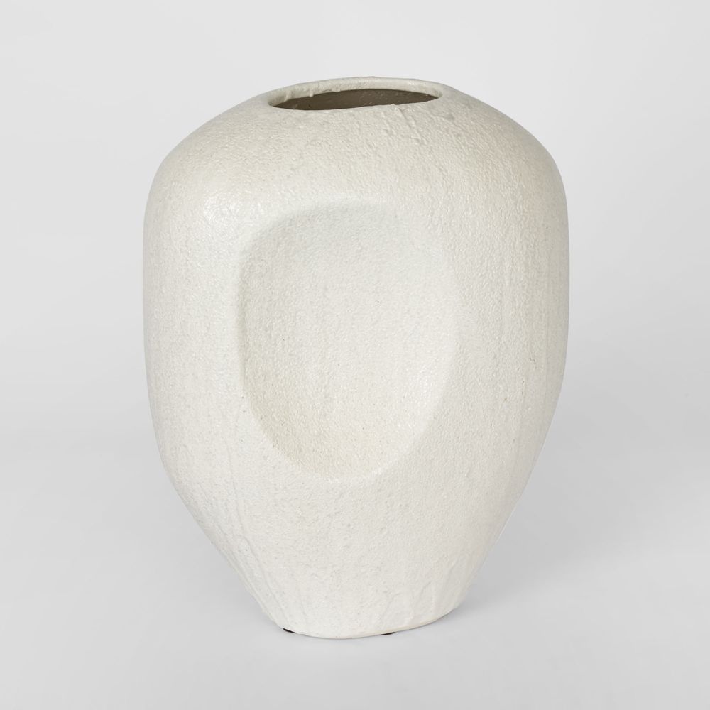 Scallop Vase Large White