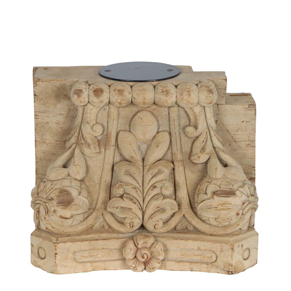 Raj Carved Half Base Candle Stand