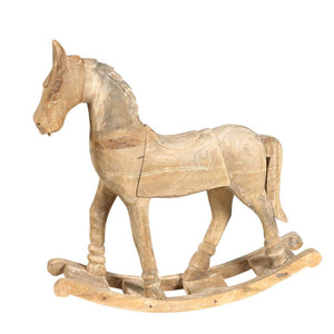 Antique Wood Rocking Horse