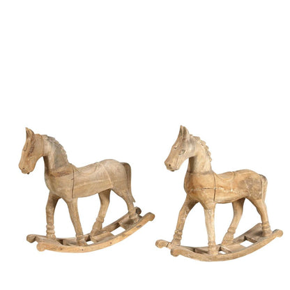 Antique Wood Rocking Horse