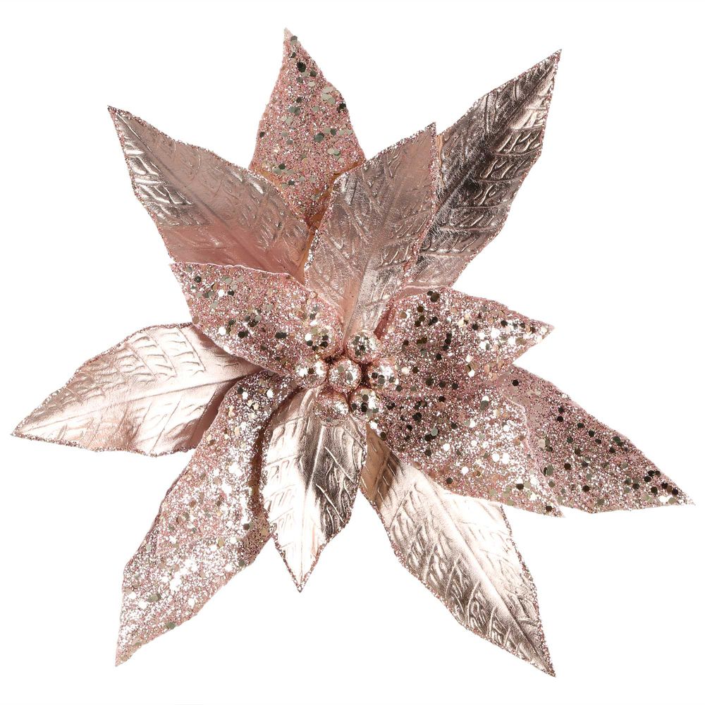 Diva Clip On Poinsettia Pink