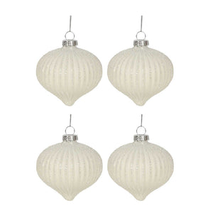 Blanc Boxed Set Of 4 Baubles