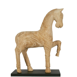 Wood Horse On Stand Medium