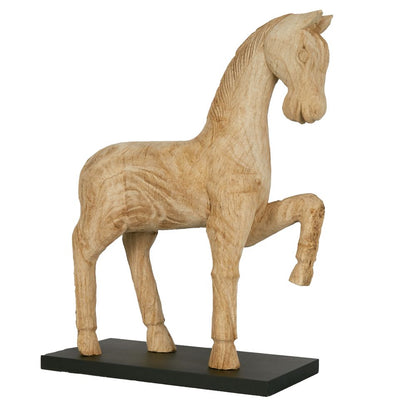 Wood Horse On Stand Medium