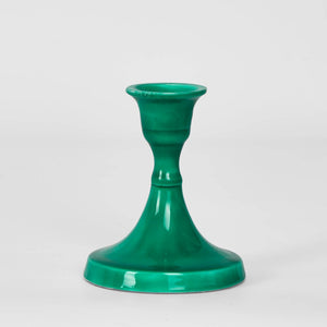 Soulor Enamel Candle - Stand Green/Olive -10cm