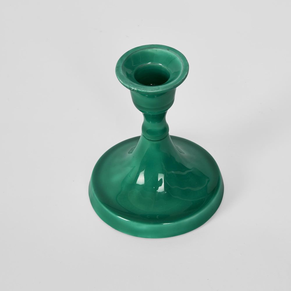 Soulor Enamel Candle Stand Aqua Green