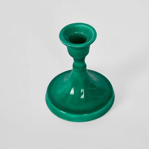 Soulor Enamel Candle - Stand Green/Olive -10cm