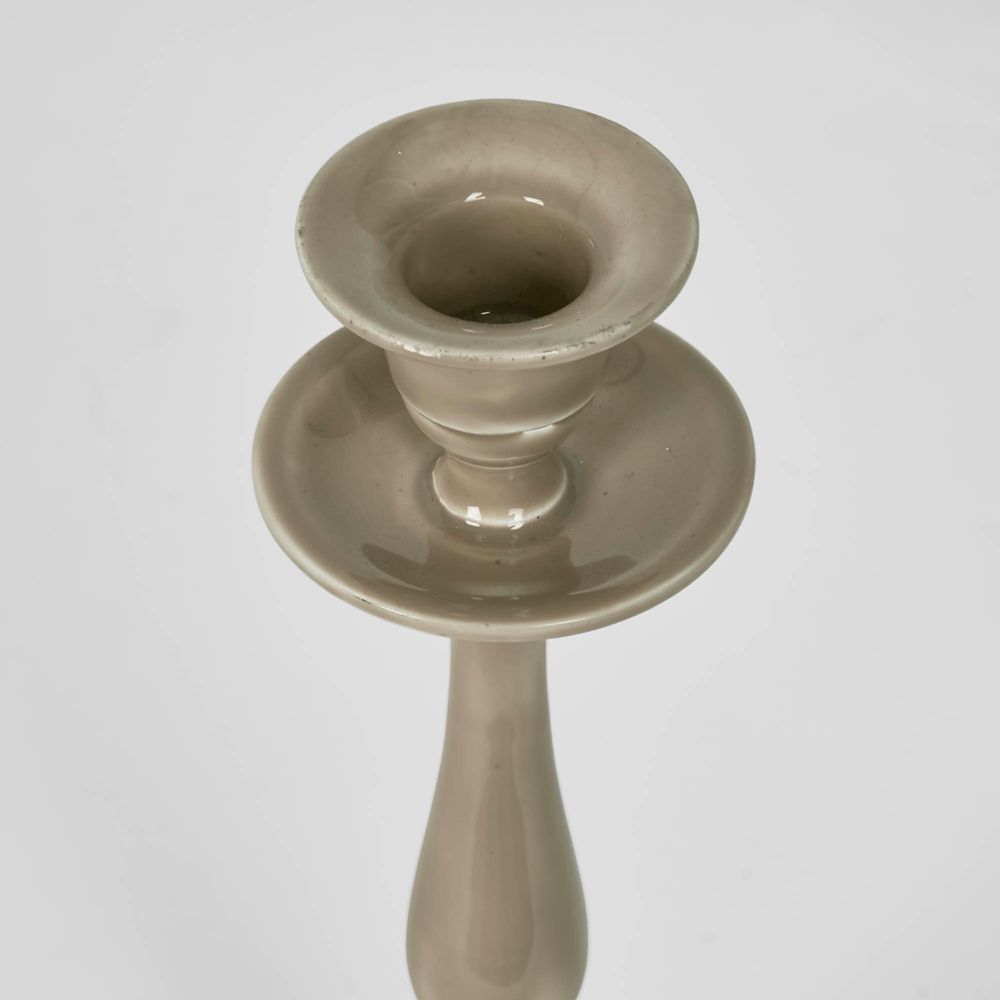 Sante Enamel Candle Stand Taupe