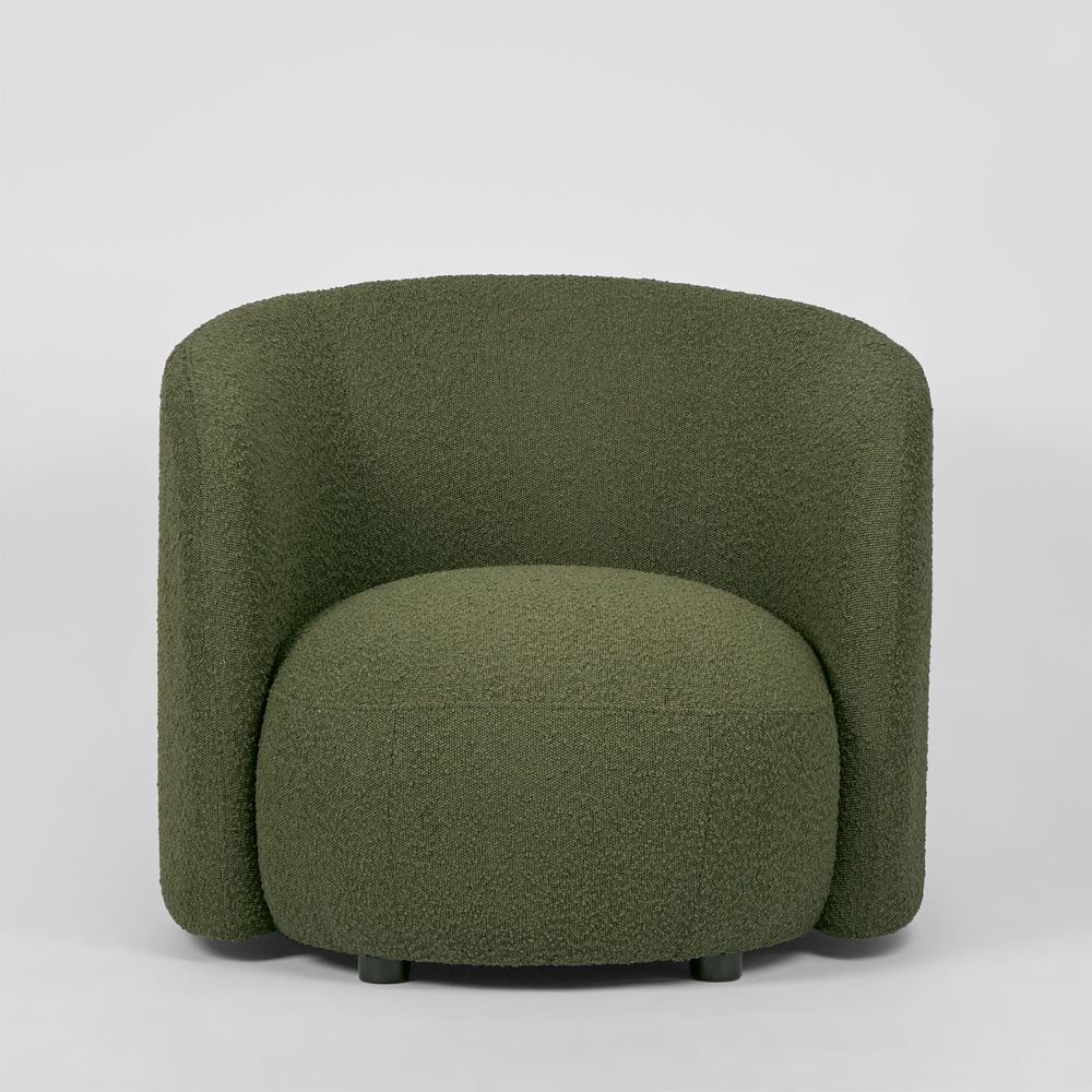 Plume Chair Olive Boucle