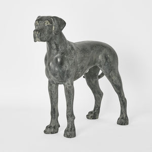 Charlie Dog Sculpture Standing Black