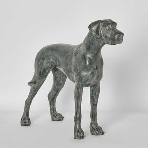 Charlie Dog Sculpture Standing Black