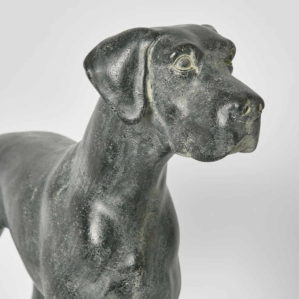 Charlie Dog Sculpture Standing Black