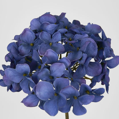 Hydrangea Spray With 3 Heads Dk Blue