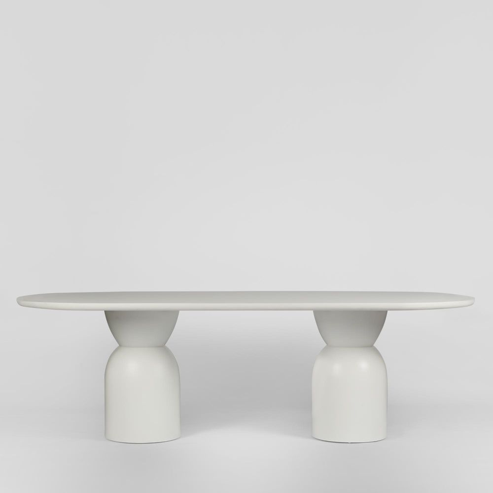 Olive Dining Table Top Oval White