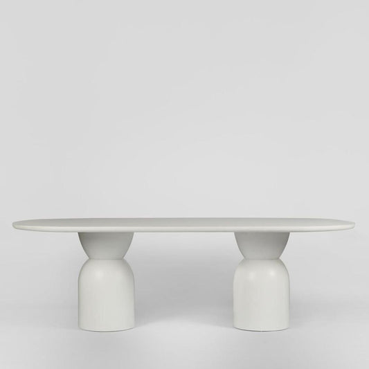 Olive Dining Table Top Oval White