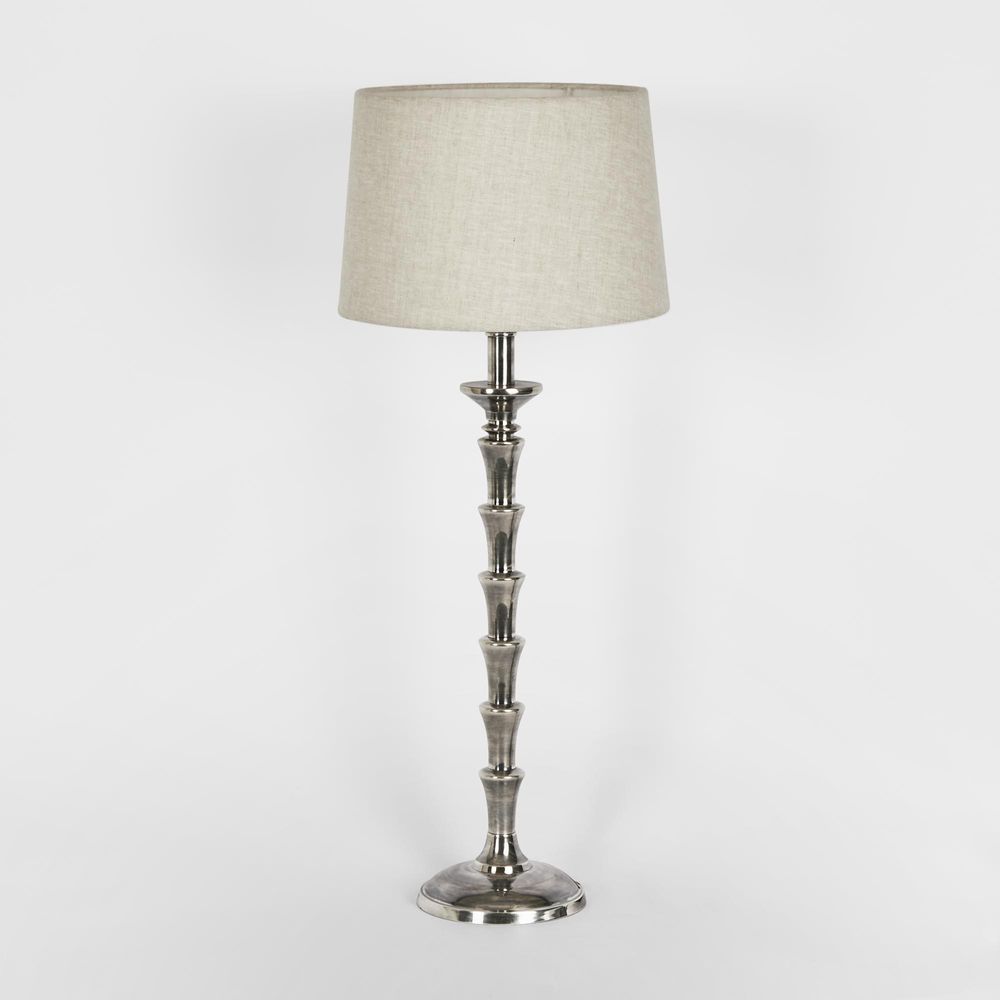 Jordan Table Lamp Base Antique Silver