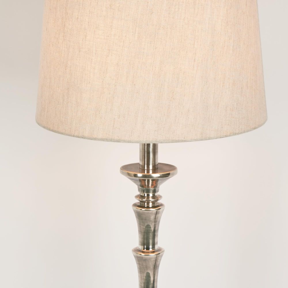 Jordan Table Lamp Base Antique Silver