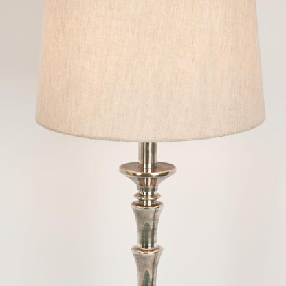 Jordan Table Lamp Base Antique Silver