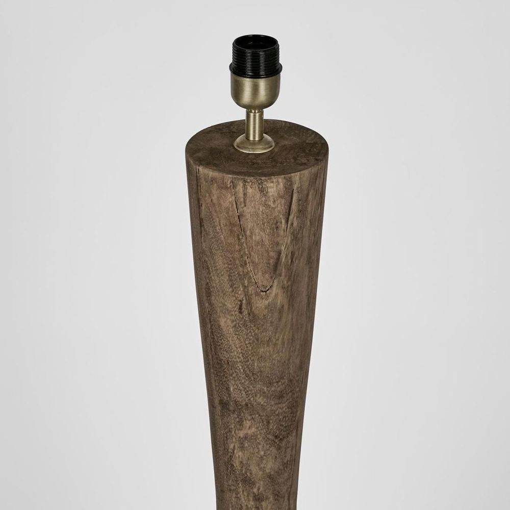 Callum Timber Floor Lamp Base With Natural Shade