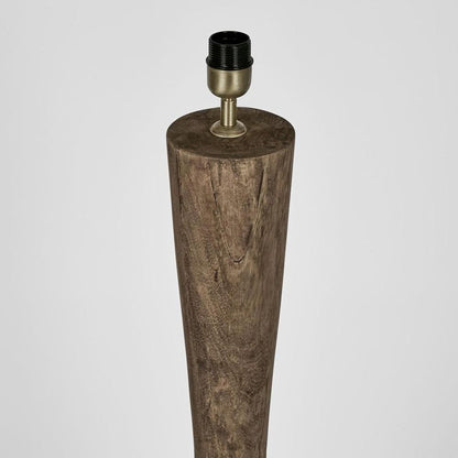 Callum Timber Floor Lamp Base With Natural Shade